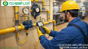 تمديدات الغاز وكشف خطوط الحريق